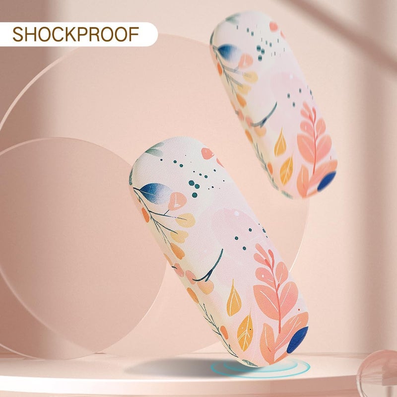 PERFECTSIGHT Store Hard Shell Eyeglasses Case, PU Leather Protective Glasses Case, Cute Eyeglass Case for Women Men Girls - Image 3